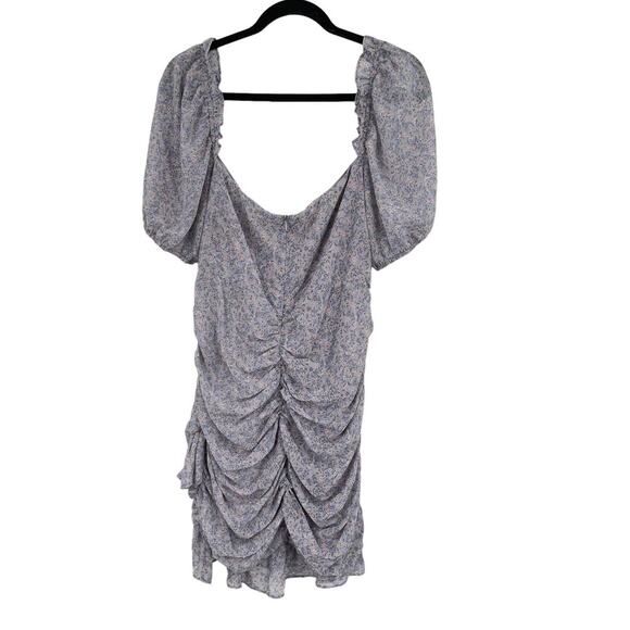 Floret Studio dress print cutout minidress floral lilac X-Large XL - Picture 5 of 5